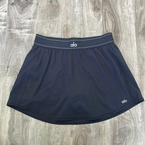 Alo Black Match Point Skirt - Size Medium